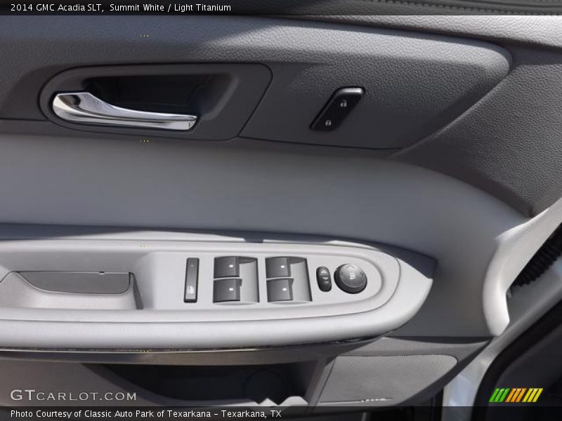 Summit White / Light Titanium 2014 GMC Acadia SLT