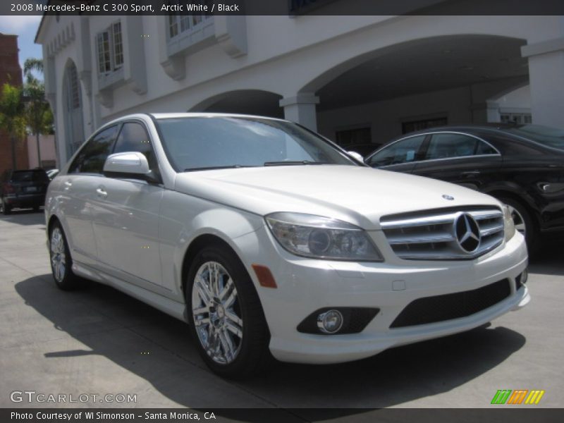 Arctic White / Black 2008 Mercedes-Benz C 300 Sport