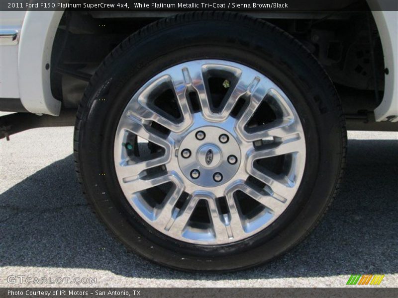 White Platinum Metallic Tri-Coat / Sienna Brown/Black 2011 Ford F150 Platinum SuperCrew 4x4