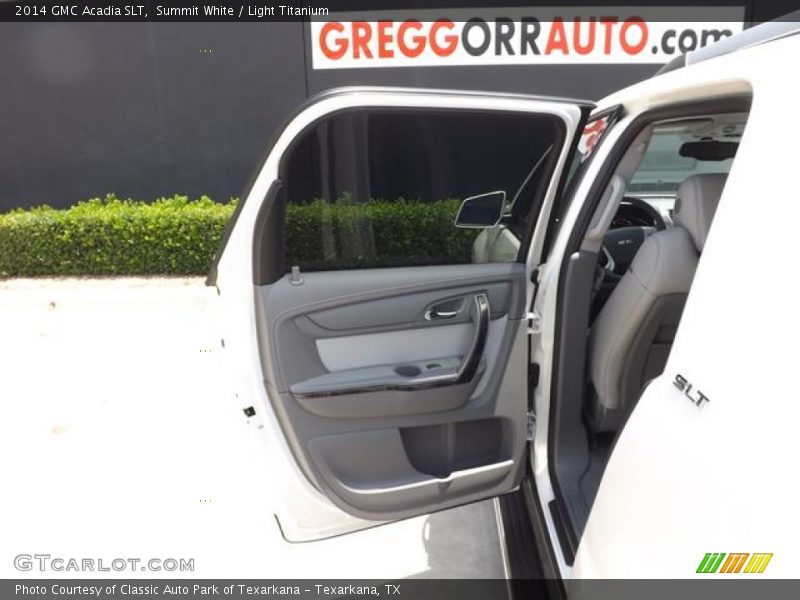 Summit White / Light Titanium 2014 GMC Acadia SLT