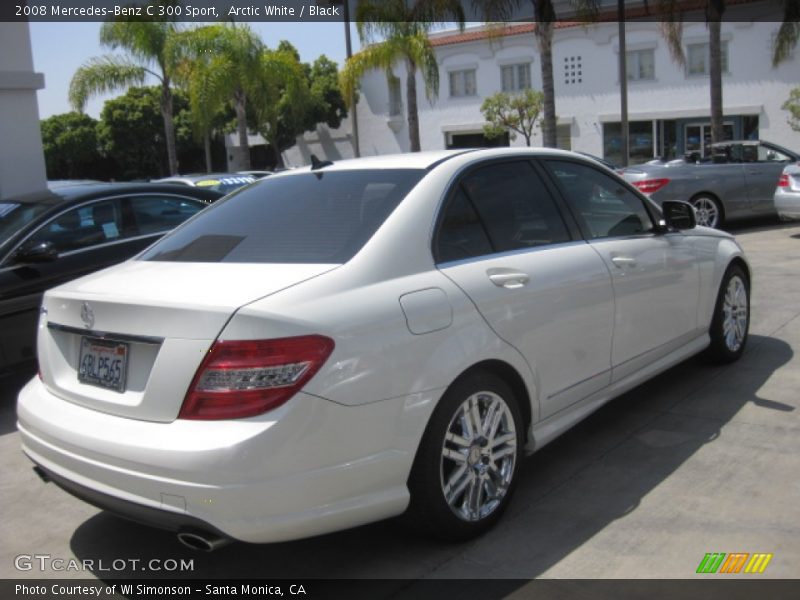 Arctic White / Black 2008 Mercedes-Benz C 300 Sport