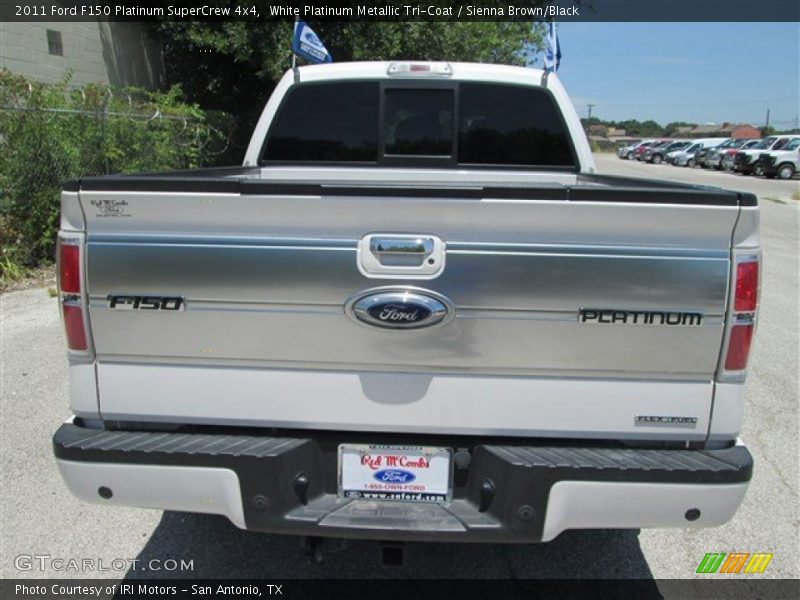 White Platinum Metallic Tri-Coat / Sienna Brown/Black 2011 Ford F150 Platinum SuperCrew 4x4