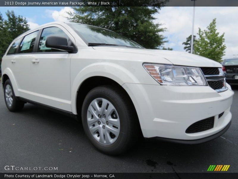 White / Black 2013 Dodge Journey American Value Package