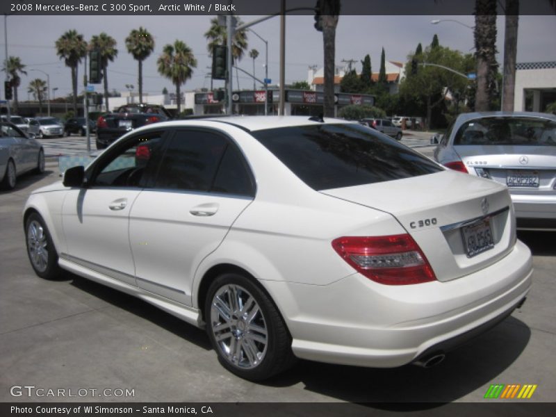 Arctic White / Black 2008 Mercedes-Benz C 300 Sport