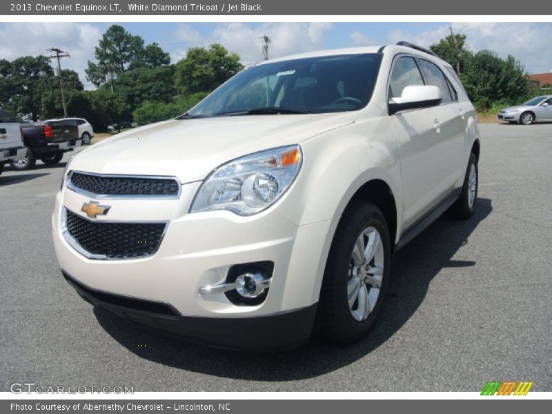 White Diamond Tricoat / Jet Black 2013 Chevrolet Equinox LT