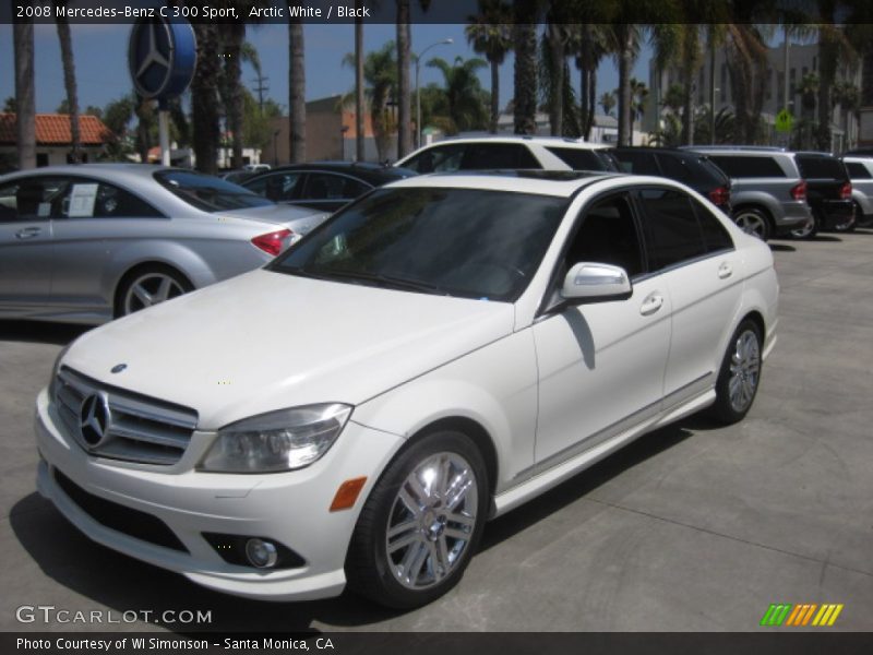 Arctic White / Black 2008 Mercedes-Benz C 300 Sport