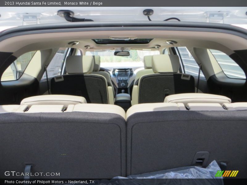 Monaco White / Beige 2013 Hyundai Santa Fe Limited