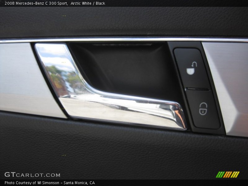 Arctic White / Black 2008 Mercedes-Benz C 300 Sport