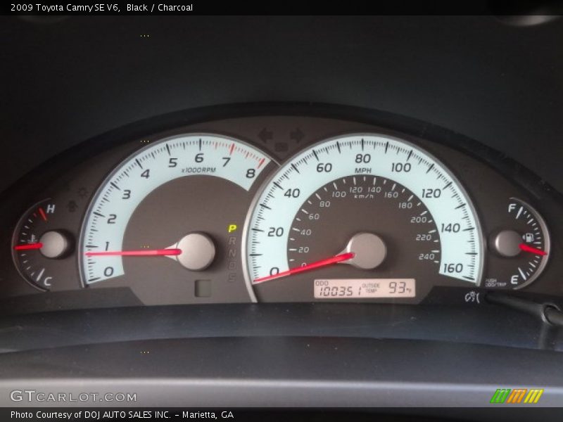 Black / Charcoal 2009 Toyota Camry SE V6