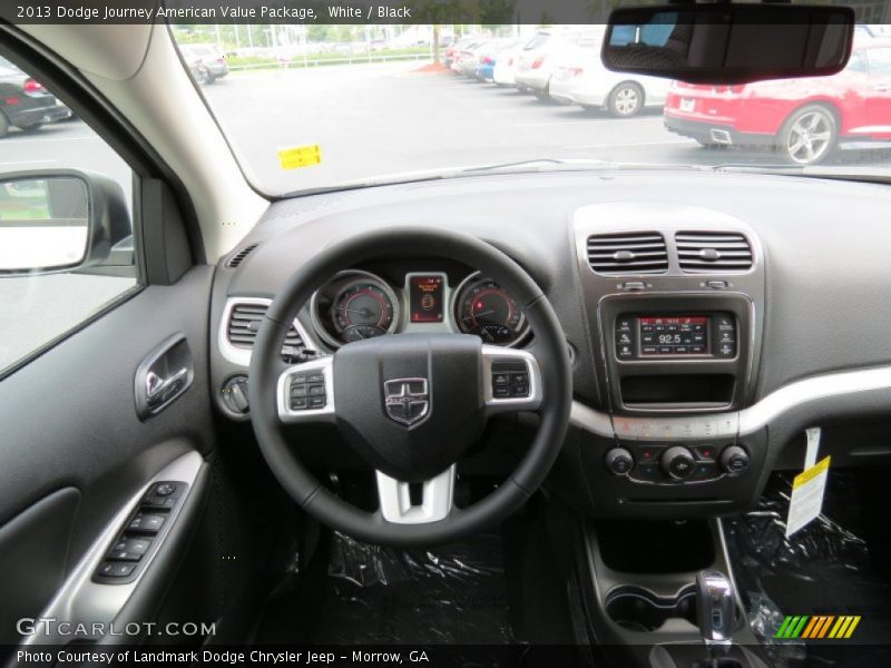 White / Black 2013 Dodge Journey American Value Package
