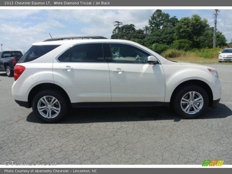 White Diamond Tricoat / Jet Black 2013 Chevrolet Equinox LT