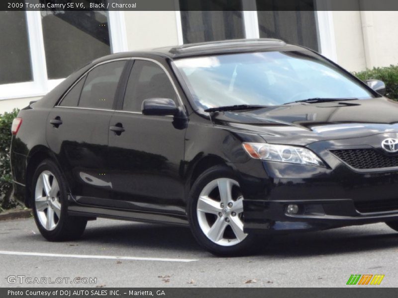 Black / Charcoal 2009 Toyota Camry SE V6