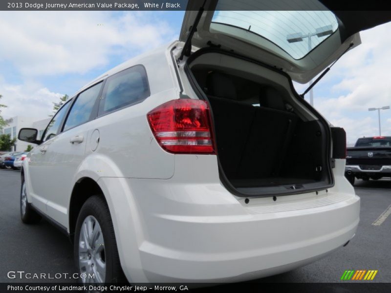 White / Black 2013 Dodge Journey American Value Package