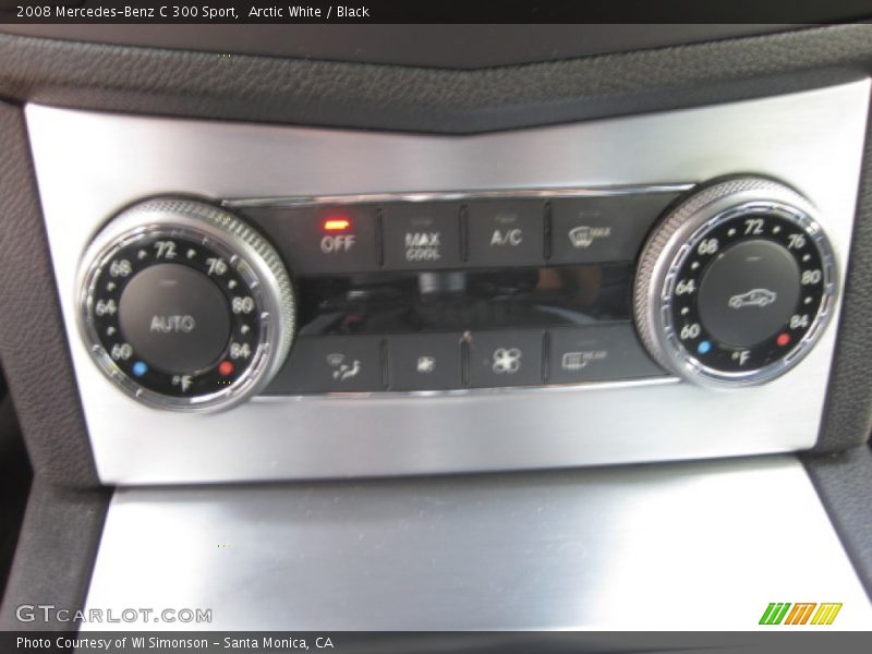 Arctic White / Black 2008 Mercedes-Benz C 300 Sport