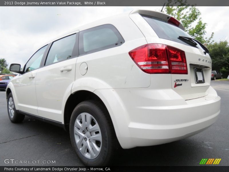 White / Black 2013 Dodge Journey American Value Package