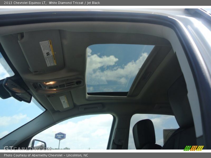 White Diamond Tricoat / Jet Black 2013 Chevrolet Equinox LT