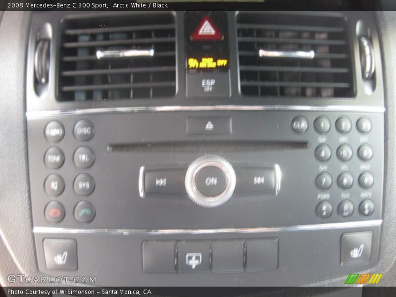 Arctic White / Black 2008 Mercedes-Benz C 300 Sport