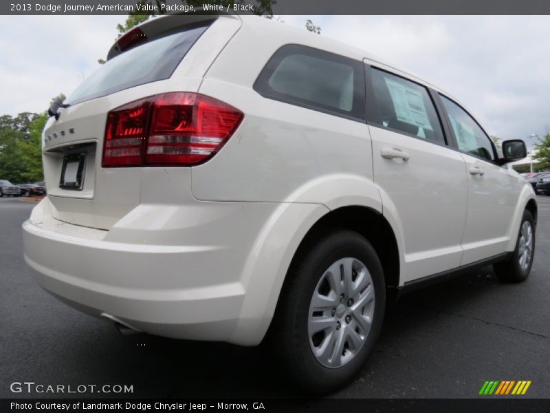 White / Black 2013 Dodge Journey American Value Package