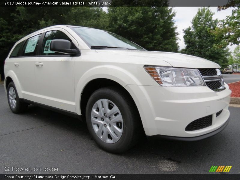 White / Black 2013 Dodge Journey American Value Package