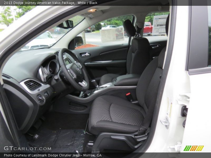 White / Black 2013 Dodge Journey American Value Package