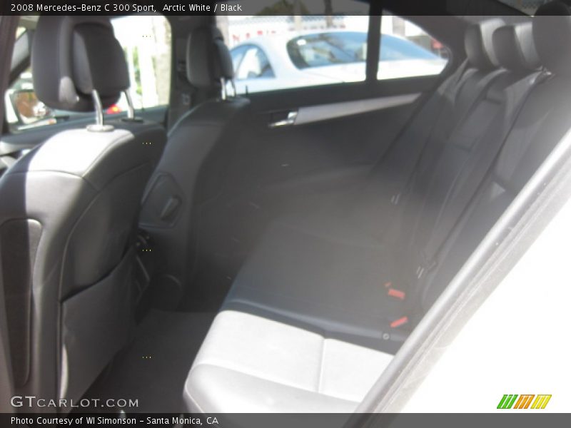 Arctic White / Black 2008 Mercedes-Benz C 300 Sport