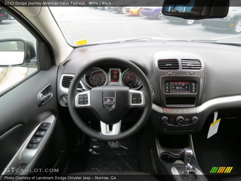 White / Black 2013 Dodge Journey American Value Package