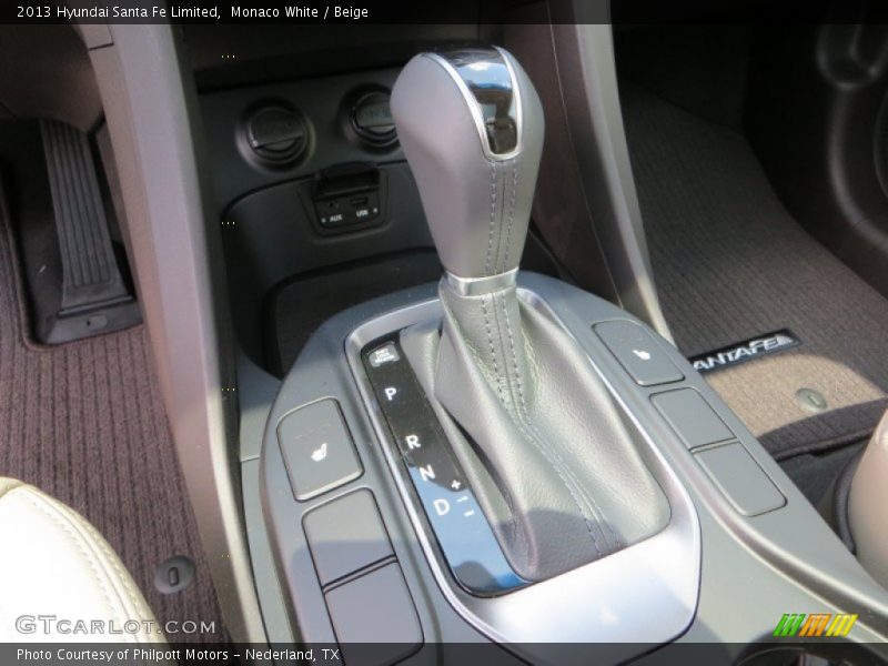 Monaco White / Beige 2013 Hyundai Santa Fe Limited