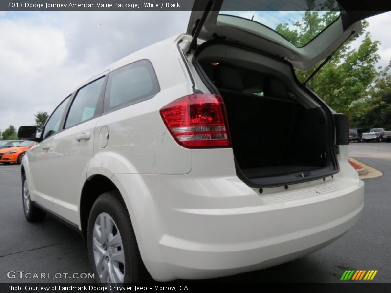 White / Black 2013 Dodge Journey American Value Package