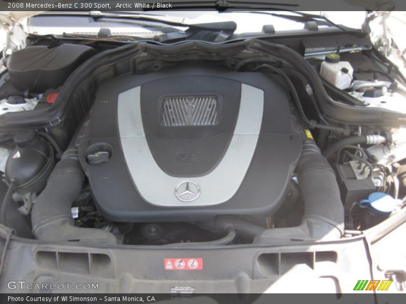 Arctic White / Black 2008 Mercedes-Benz C 300 Sport