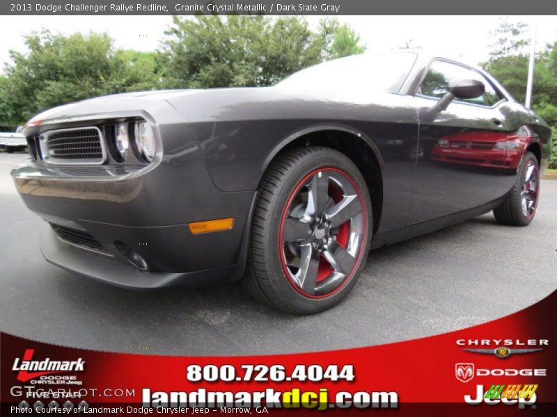 Granite Crystal Metallic / Dark Slate Gray 2013 Dodge Challenger Rallye Redline
