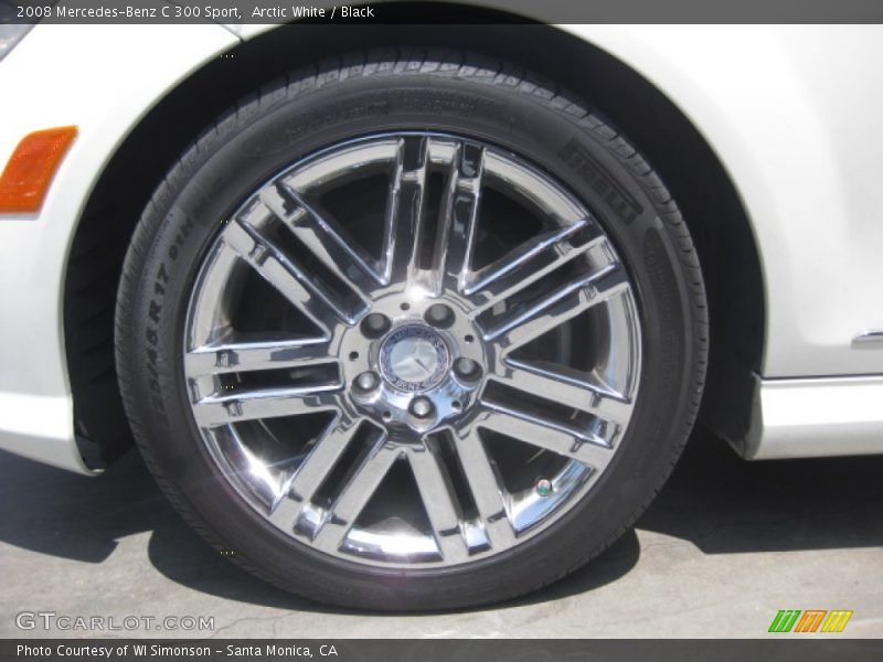 Arctic White / Black 2008 Mercedes-Benz C 300 Sport