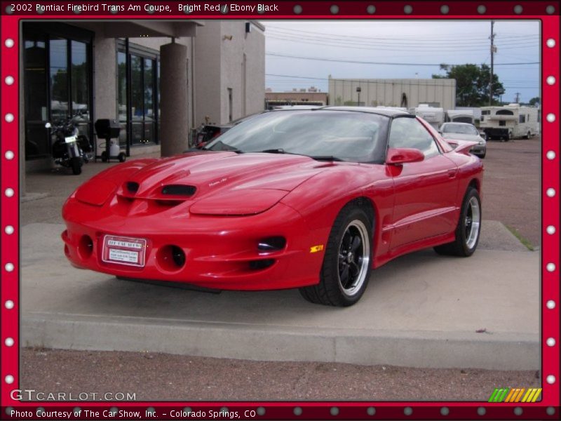 Bright Red / Ebony Black 2002 Pontiac Firebird Trans Am Coupe