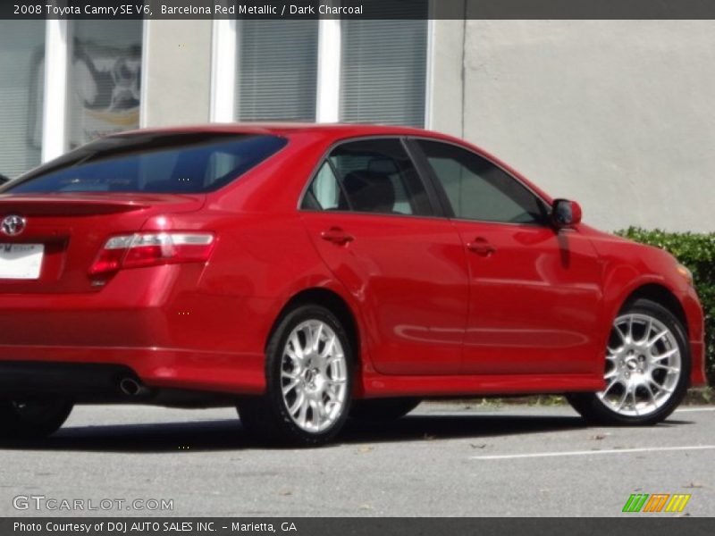 Barcelona Red Metallic / Dark Charcoal 2008 Toyota Camry SE V6