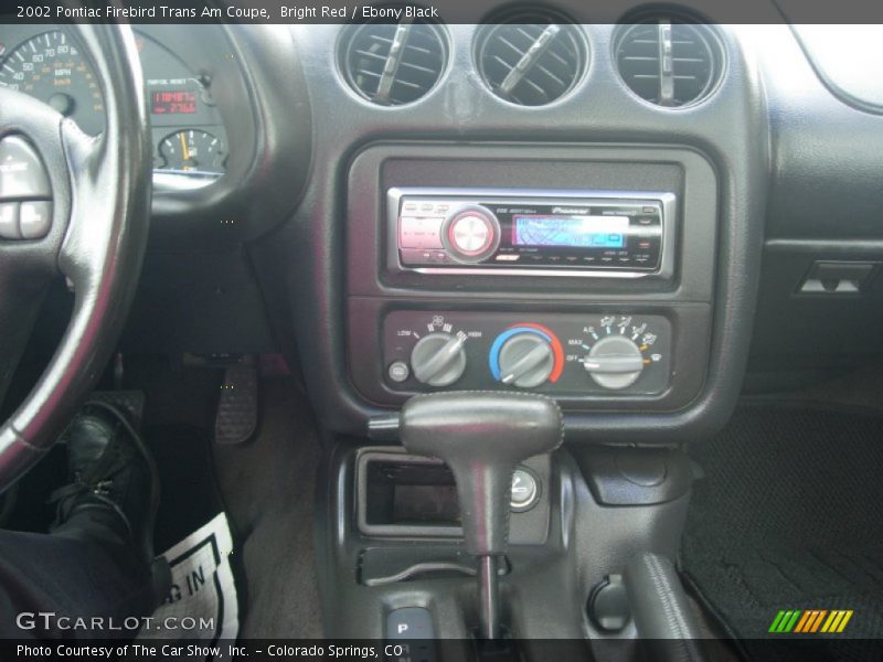 Controls of 2002 Firebird Trans Am Coupe