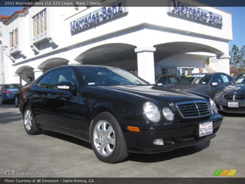 Black / Oyster 2001 Mercedes-Benz CLK 320 Coupe