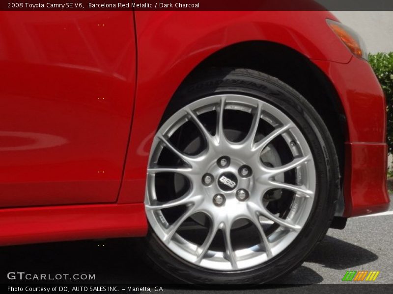Barcelona Red Metallic / Dark Charcoal 2008 Toyota Camry SE V6