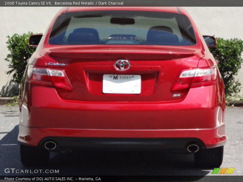 Barcelona Red Metallic / Dark Charcoal 2008 Toyota Camry SE V6