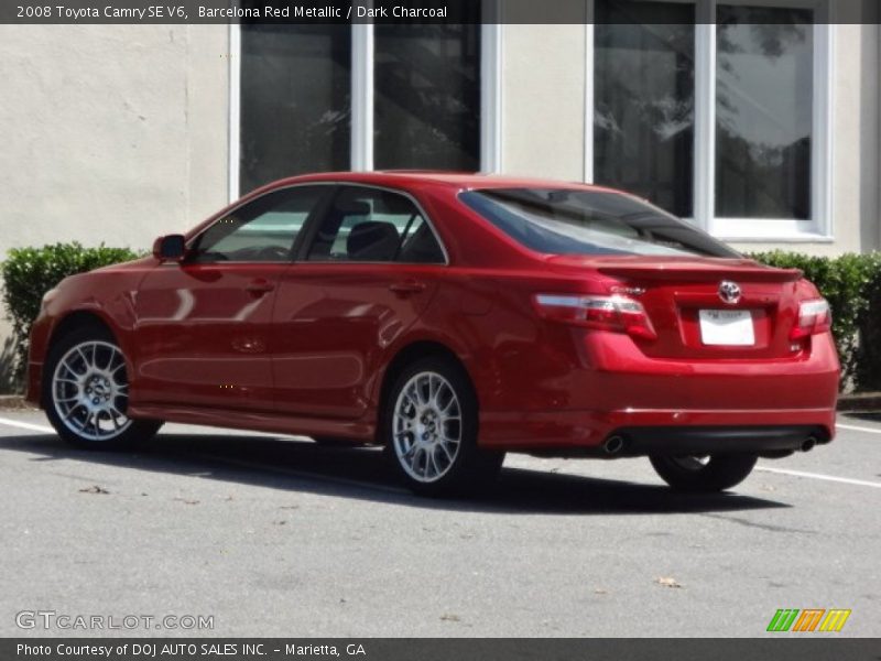 Barcelona Red Metallic / Dark Charcoal 2008 Toyota Camry SE V6
