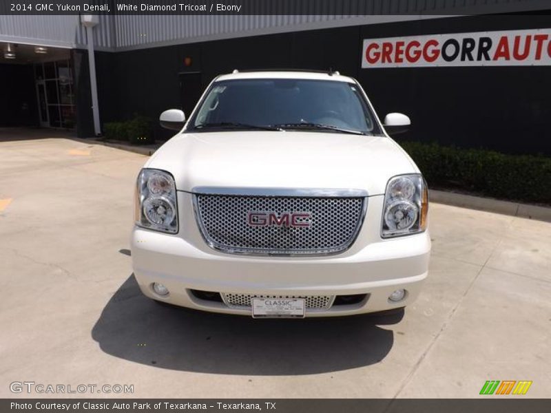 White Diamond Tricoat / Ebony 2014 GMC Yukon Denali