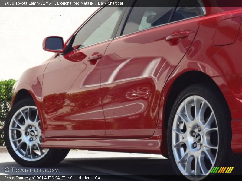 Barcelona Red Metallic / Dark Charcoal 2008 Toyota Camry SE V6