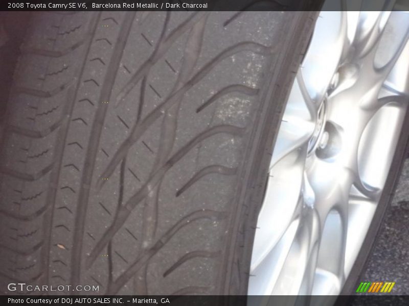 Barcelona Red Metallic / Dark Charcoal 2008 Toyota Camry SE V6