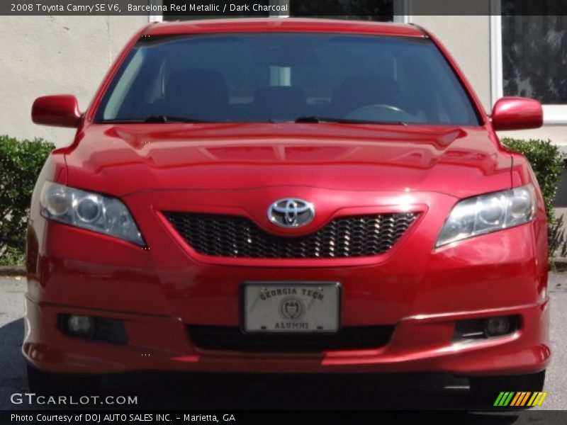 Barcelona Red Metallic / Dark Charcoal 2008 Toyota Camry SE V6