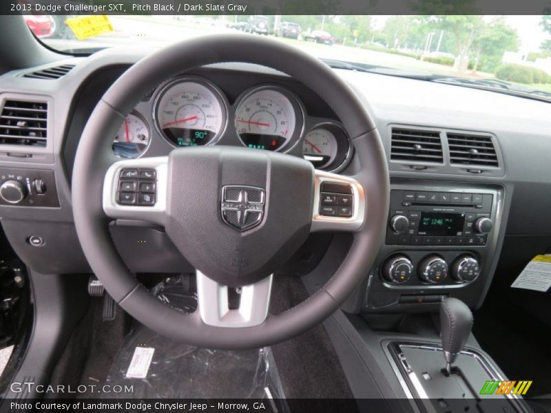 Pitch Black / Dark Slate Gray 2013 Dodge Challenger SXT