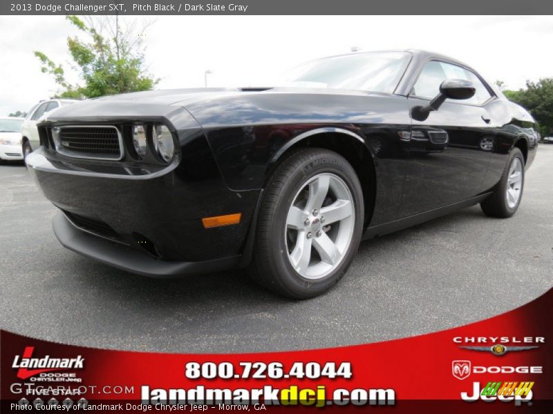 Pitch Black / Dark Slate Gray 2013 Dodge Challenger SXT