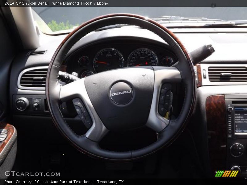 White Diamond Tricoat / Ebony 2014 GMC Yukon Denali