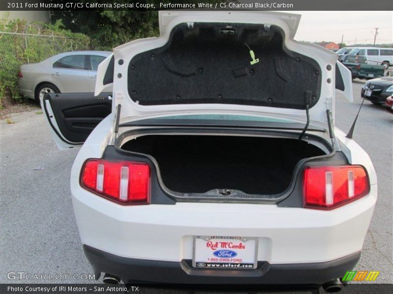 Performance White / CS Charcoal Black/Carbon 2011 Ford Mustang GT/CS California Special Coupe