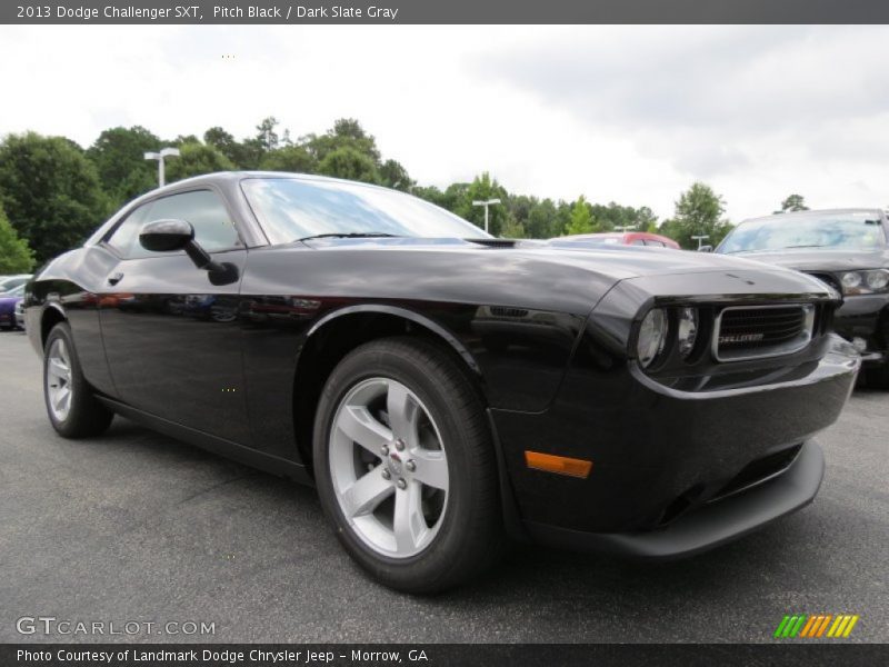 Pitch Black / Dark Slate Gray 2013 Dodge Challenger SXT