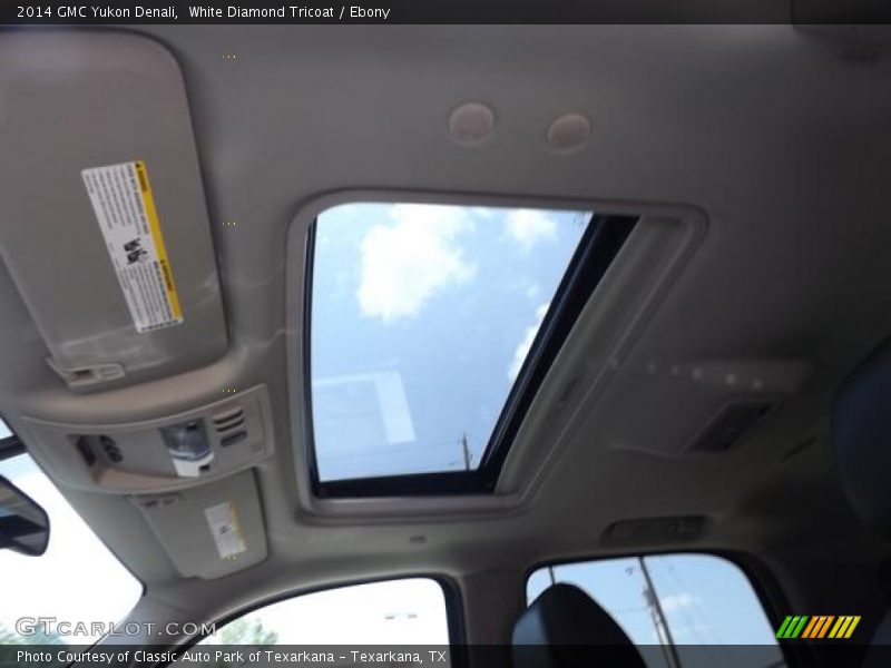 Sunroof of 2014 Yukon Denali
