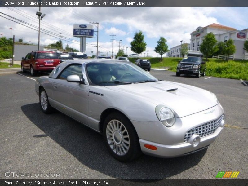 Platinum Silver Metallic / Light Sand 2004 Ford Thunderbird Deluxe Roadster