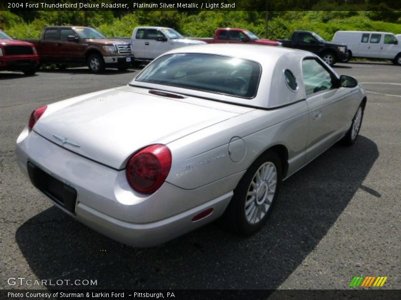 Platinum Silver Metallic / Light Sand 2004 Ford Thunderbird Deluxe Roadster